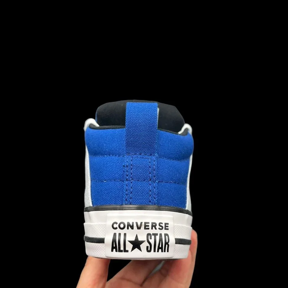 Converse Chuck Taylor All Star Youth Boys Mid Top Shoe Size 4-5 Light/Royal Blue